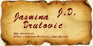 Jasmina Drulović vizit kartica